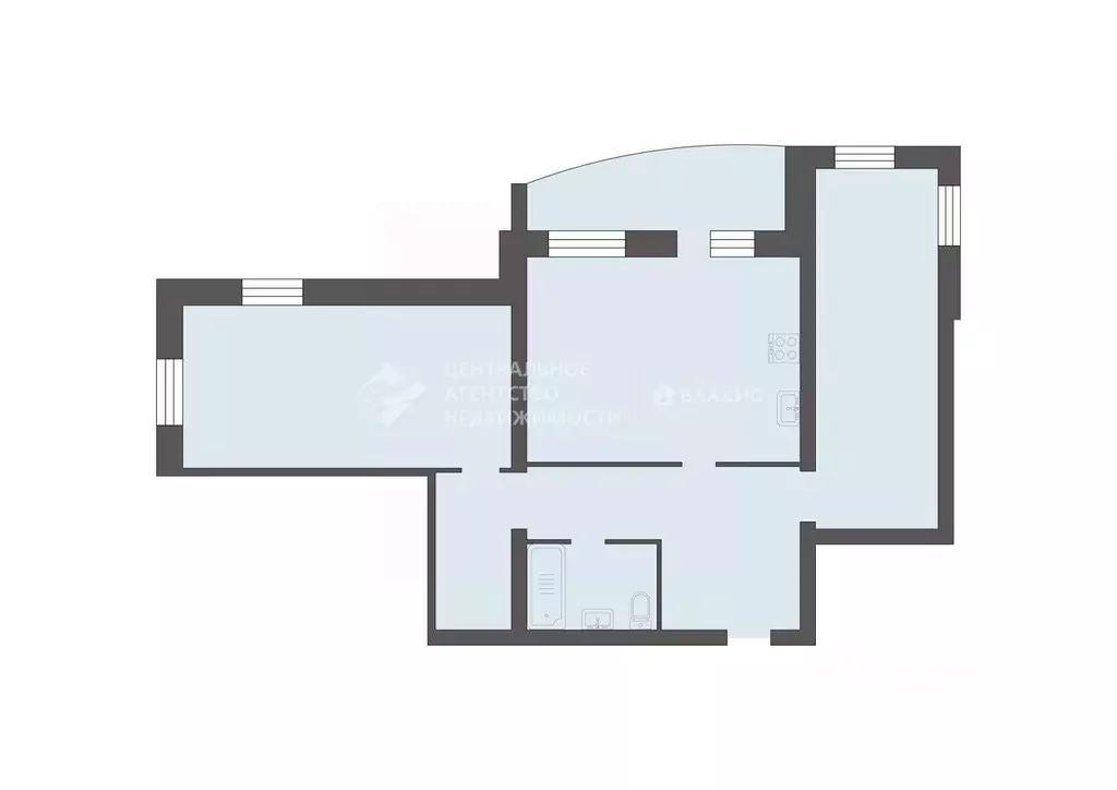 2-к кв. Рязанская область, Рязань Мервинская ул., 67 (99.1 м) - Фото 2