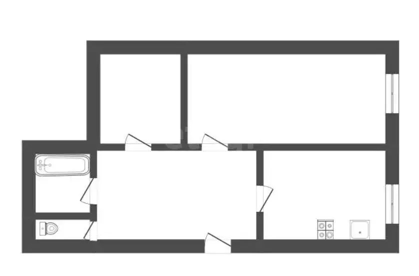 3-комнатная квартира: Поворино, улица 60 лет Октября, 3 (63.2 м) - Фото 1