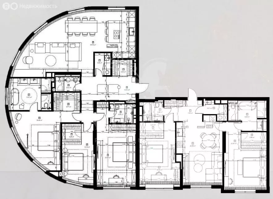 7-комнатная квартира: Москва, Погодинская улица, 2 (282 м) - Фото 1