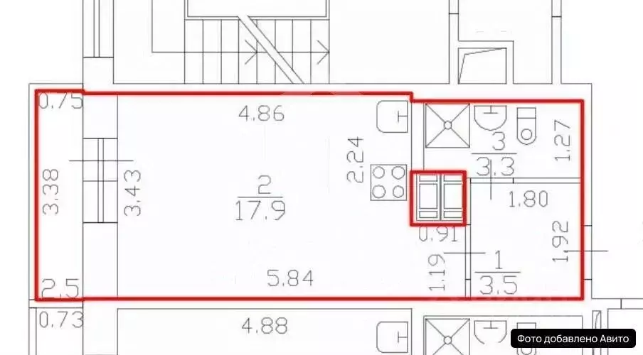 Студия Санкт-Петербург, Санкт-Петербург, Колпино ул. Севастьянова, ... - Фото 2