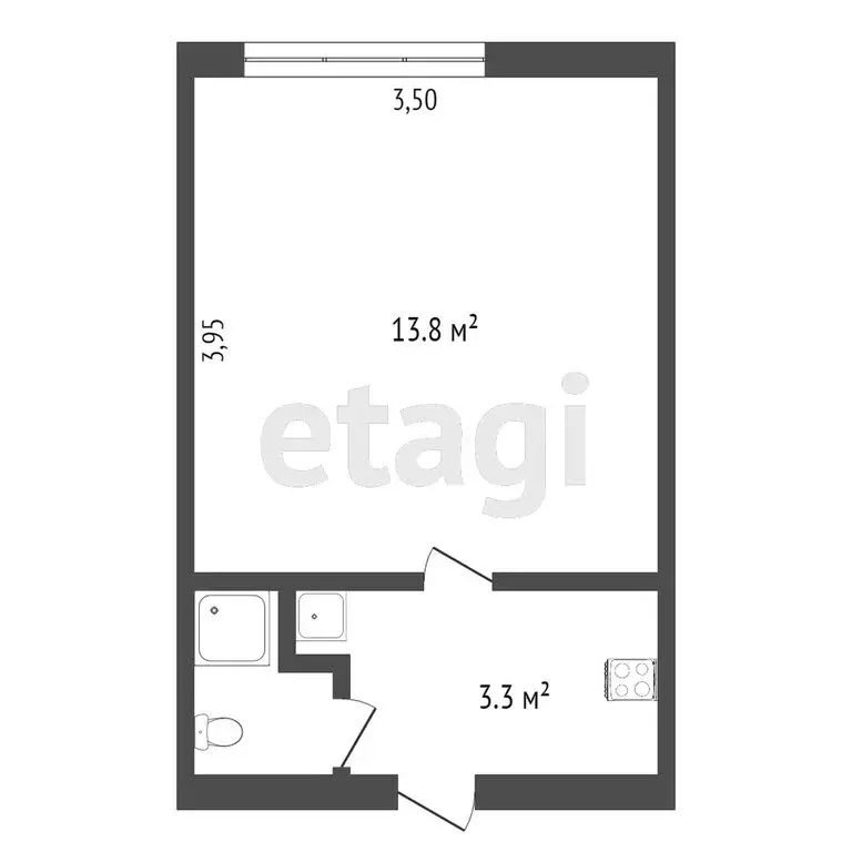 Квартира-студия: Вологда, улица Панкратова, 75Ак1 (18.7 м) - Фото 0