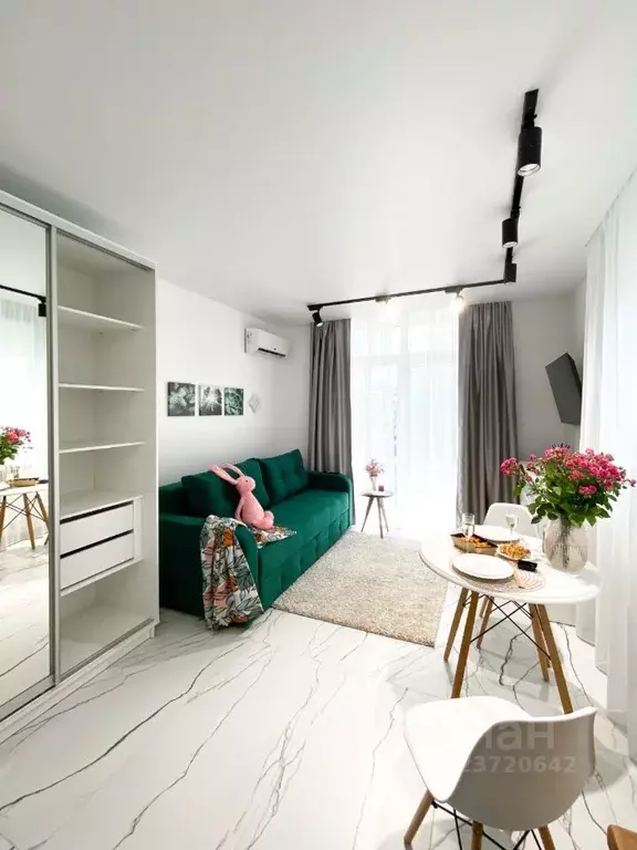 Студия Краснодарский край, Сочи Завокзальный мкр, пер. Трунова, 6к6 ... - Фото 1