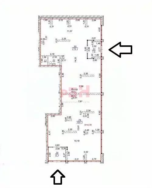 Торговая площадь в Свердловская область, Екатеринбург бул. Владимира ... - Фото 2