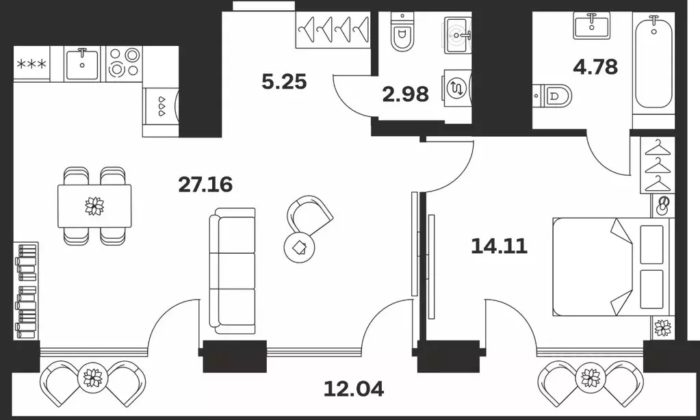 1-к кв. Тульская область, Тула ул. Болотникова, 4 (66.32 м) - Фото 1