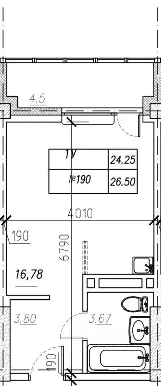 1-к кв. Приморский край, Владивосток ул. Нейбута, 135блок-ск4 (26.5 м) - Фото 0