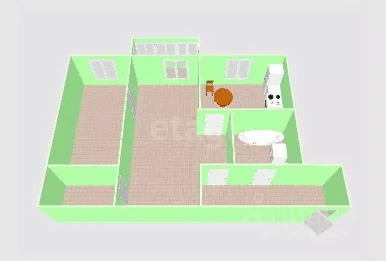 2-к кв. Сахалинская область, Южно-Сахалинск ул. Ленина, 216 (45.0 м) - Фото 2