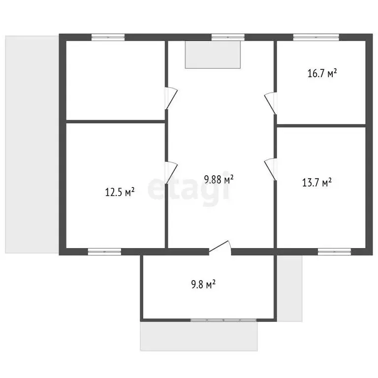 Дом в деревня Дятлицы, Полевая улица (147.4 м) - Фото 1