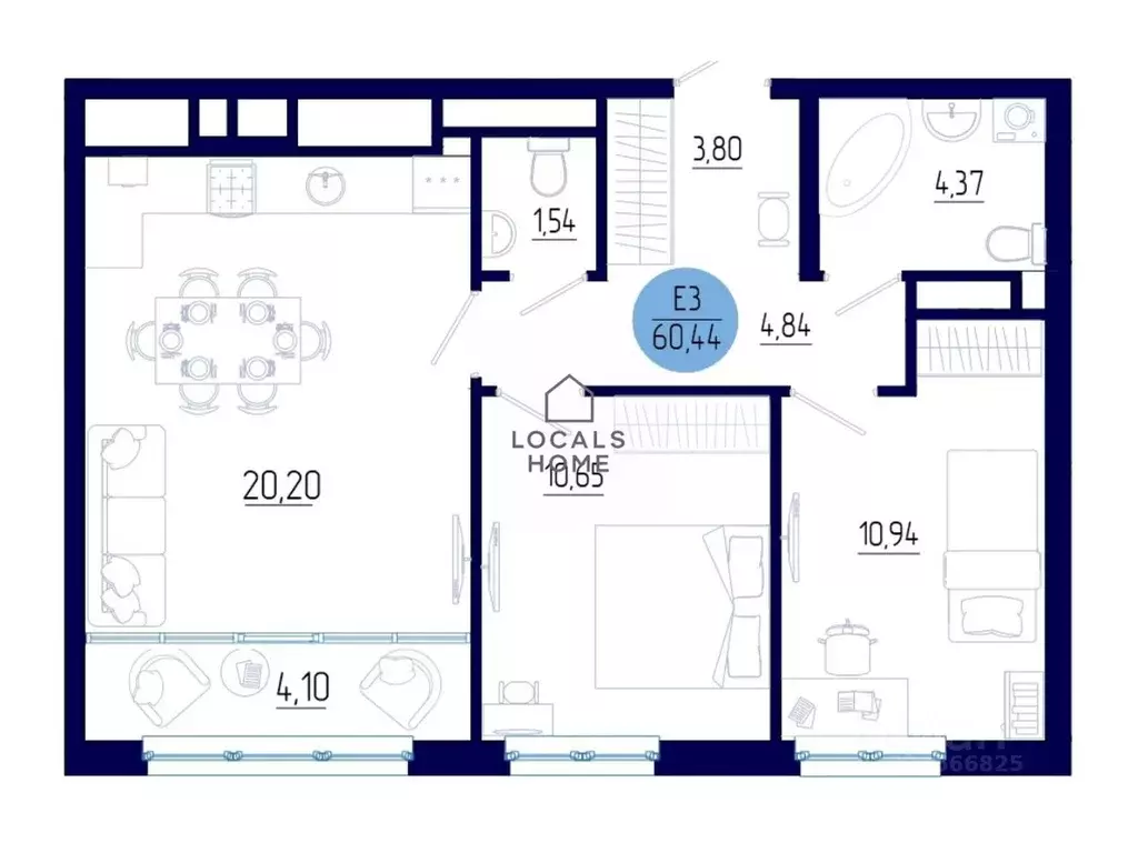 2-к кв. Рязанская область, Рязанский муниципальный округ, с. Дядьково ... - Фото 2
