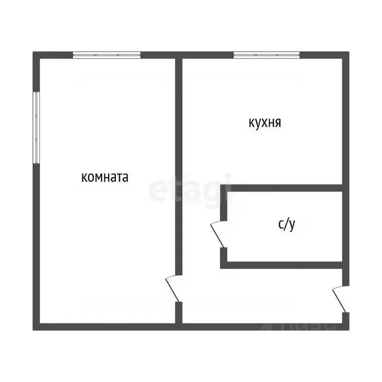 1-к кв. Иркутская область, Ангарск 207/210 кв-л, 14 (30.7 м) - Фото 1