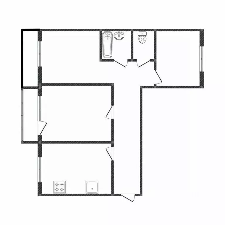 3-к кв. Костромская область, Кострома Рабочий просп., 56 (58.1 м) - Фото 2