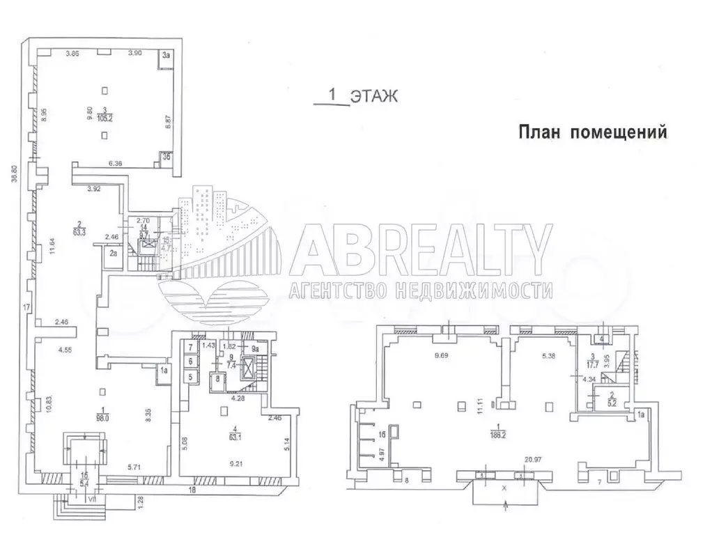 Продажа стрит-ритейла первая линия, 1192.5 м - Фото 0