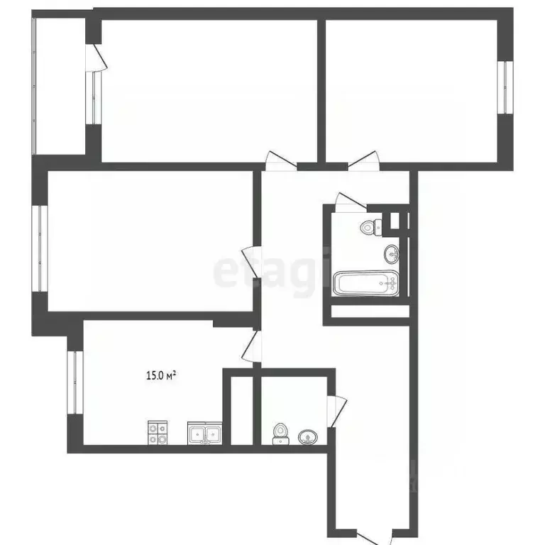 3-к кв. Москва ул. Академика Анохина, 4К2 (108.0 м) - Фото 1
