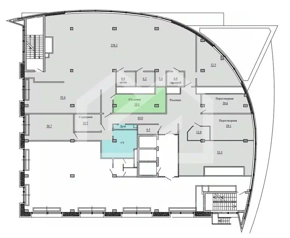 Помещение свободного назначения в Москва Снежная ул., 26 (618 м) - Фото 2