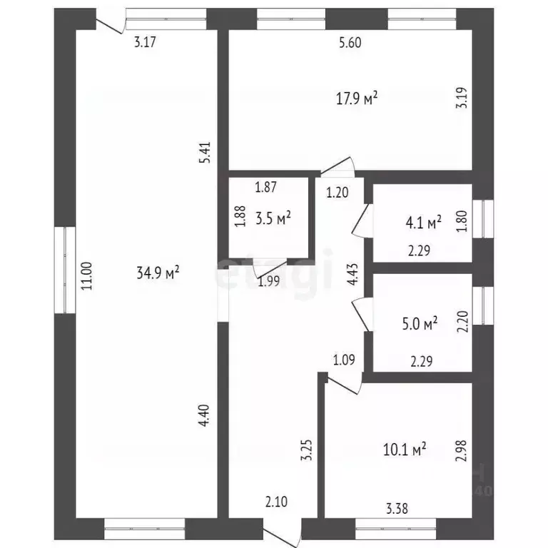 Дом в Тюменская область, Тюменский муниципальный округ, д. Якуши ул. ... - Фото 2