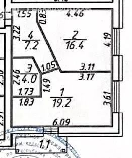 2-комнатная квартира: Петрозаводск, улица Зайцева, 42А (47.9 м) - Фото 2