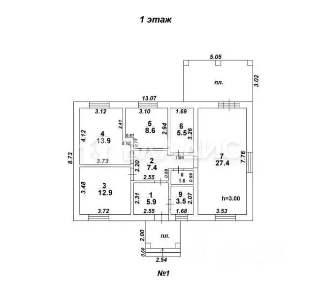 Дом в Воронежская область, Семилукский район, с. Девица, Поречье-2 кп ... - Фото 2