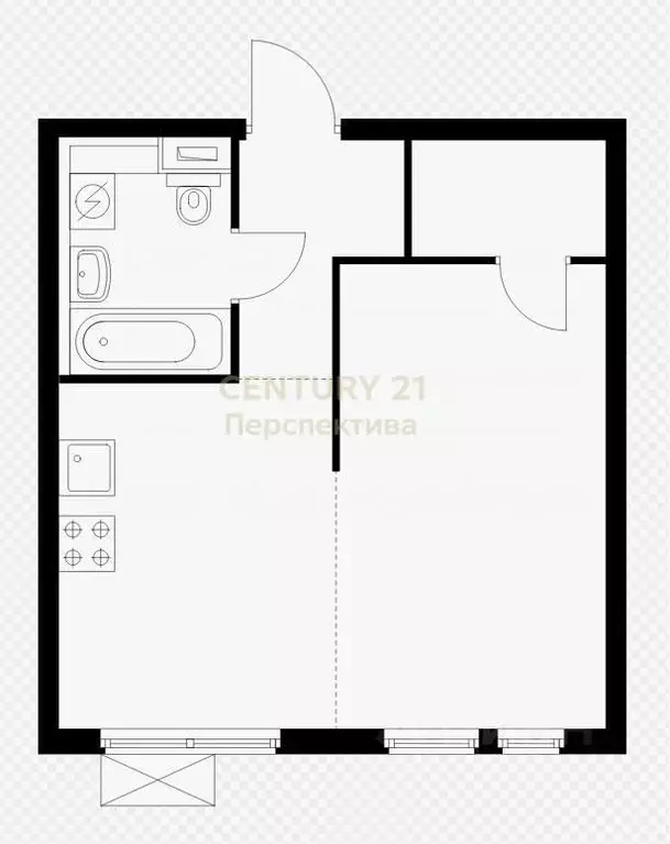 Студия Московская область, Котельники Парковый мкр, 14 (34.0 м) - Фото 2