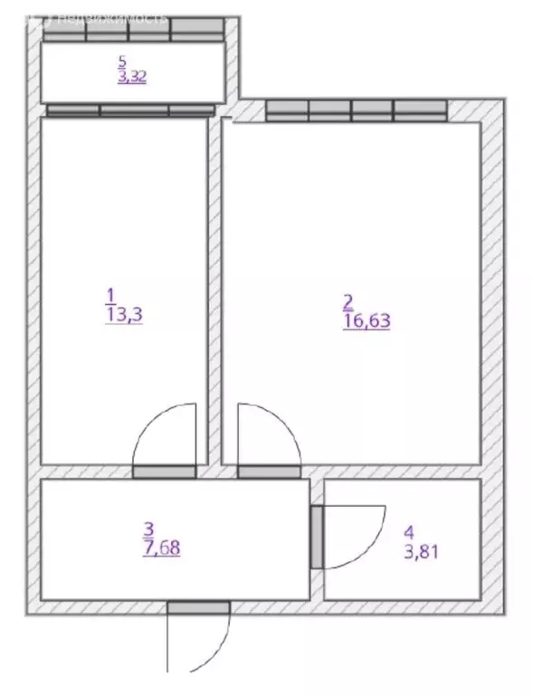1-комнатная квартира: Михайловка, Сливовая улица, 4 (41.6 м) - Фото 1