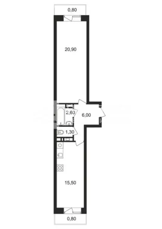 1-комнатная квартира: Ногинск, Юбилейная улица, 14Б (46.3 м) - Фото 0