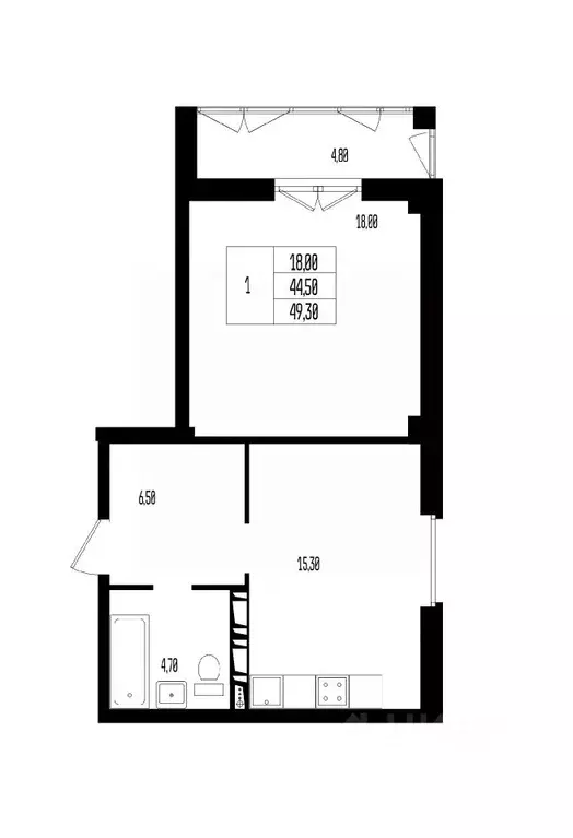 Свободной планировки кв. Волгоградская область, Волгоград 131-й мкр, ... - Фото 1