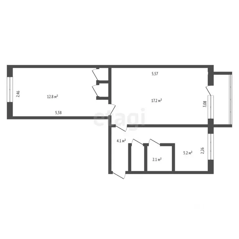 2-к кв. Кемеровская область, Кемерово ул. Ленина, 4 (43.4 м) - Фото 1