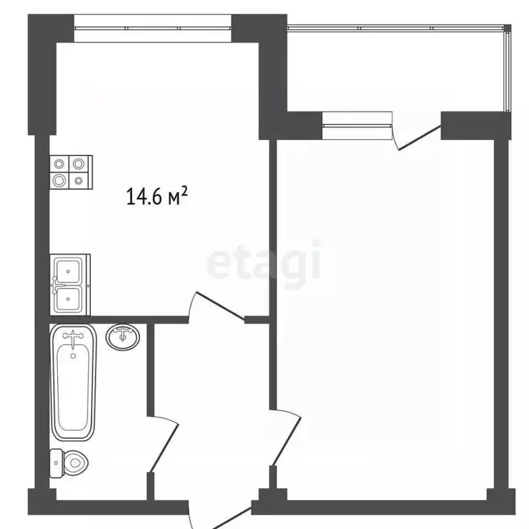 1-к кв. Ставропольский край, Кисловодск Железноводская ул. (43.1 м) - Фото 2