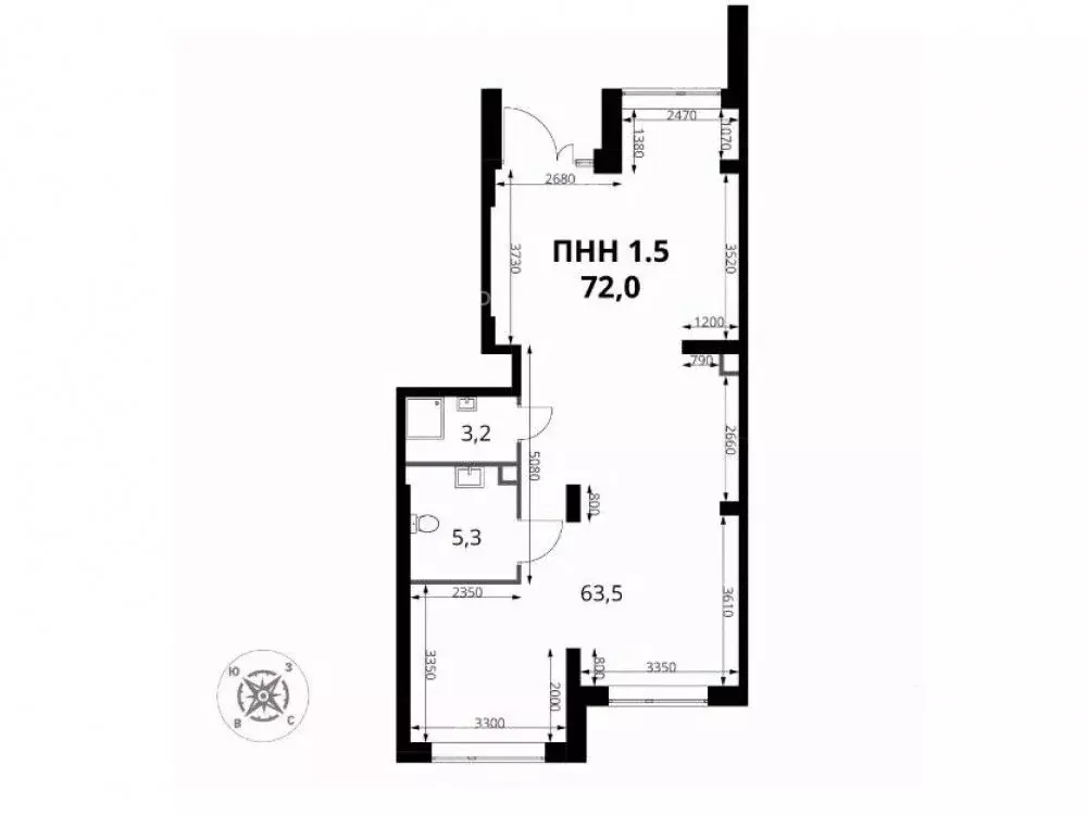 Торговая площадь в Московская область, Химки Подрезково мкр, ул. ... - Фото 2