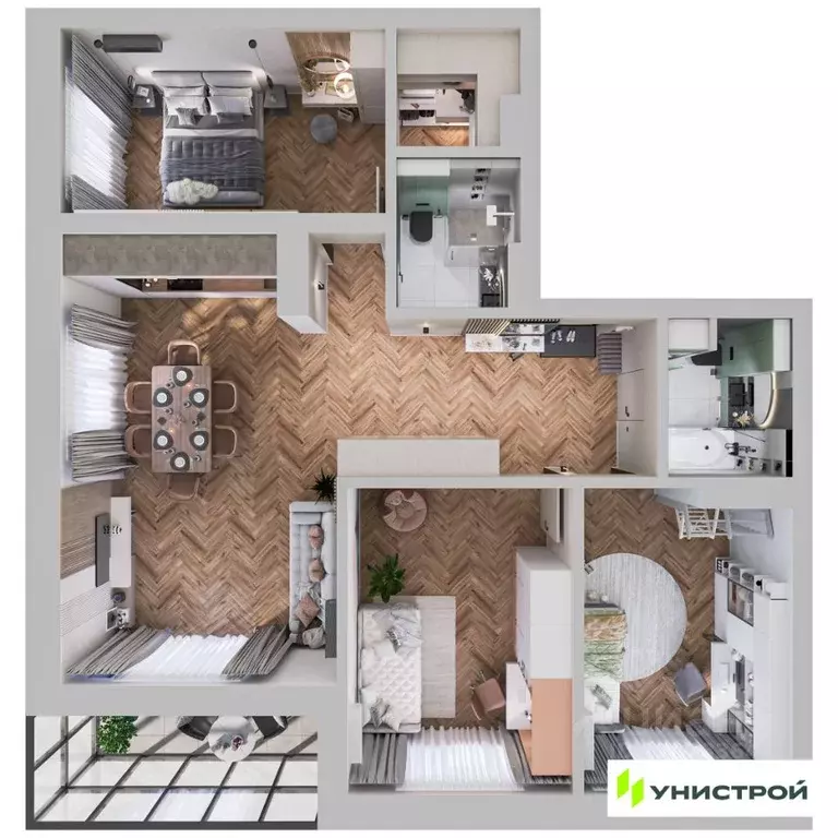 3-к кв. Самарская область, Тольятти 3А кв-л,  (93.47 м) - Фото 1