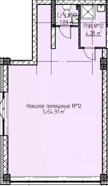 Помещение свободного назначения в Татарстан, Нижнекамск ул. Баки ... - Фото 1