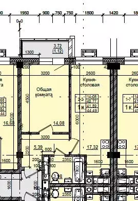 1-к кв. Саха (Якутия), Якутск 11-й кв-л,  (41.89 м) - Фото 1