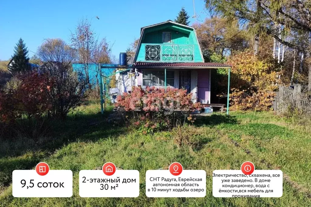 Дом в Еврейская автономная область, Смидовичский район, Радуга СНТ  ... - Фото 1