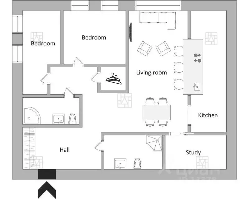 4-к кв. Москва Серпуховский пер., 7С1 (125.0 м) - Фото 2