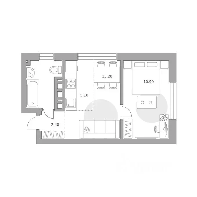 2-к кв. Башкортостан, Уфа Зеленая Роща жилрайон, Лесная Симфония жилой ... - Фото 1