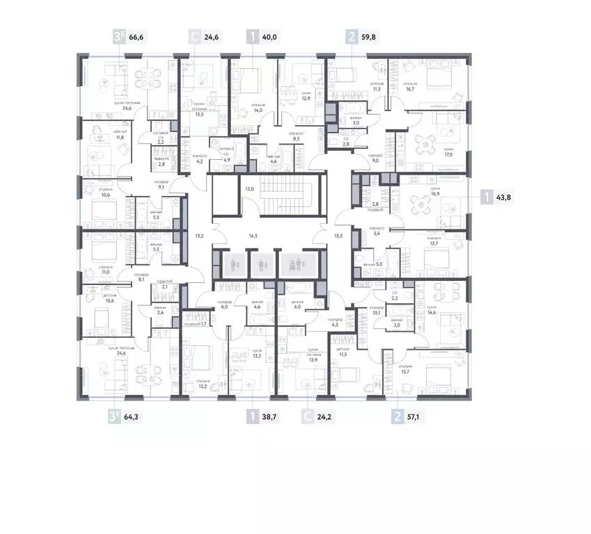 Квартира-студия: Москва, Тагильская улица, 2к1 (24.2 м) - Фото 1