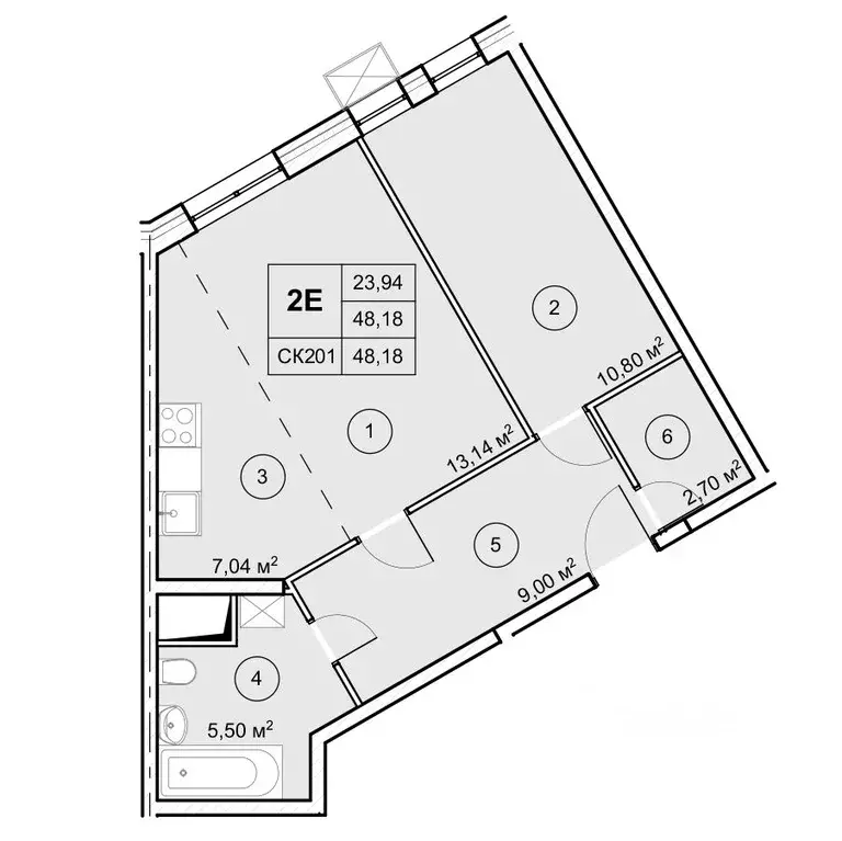 2-к кв. Московская область, Дмитровский муниципальный округ, ... - Фото 1
