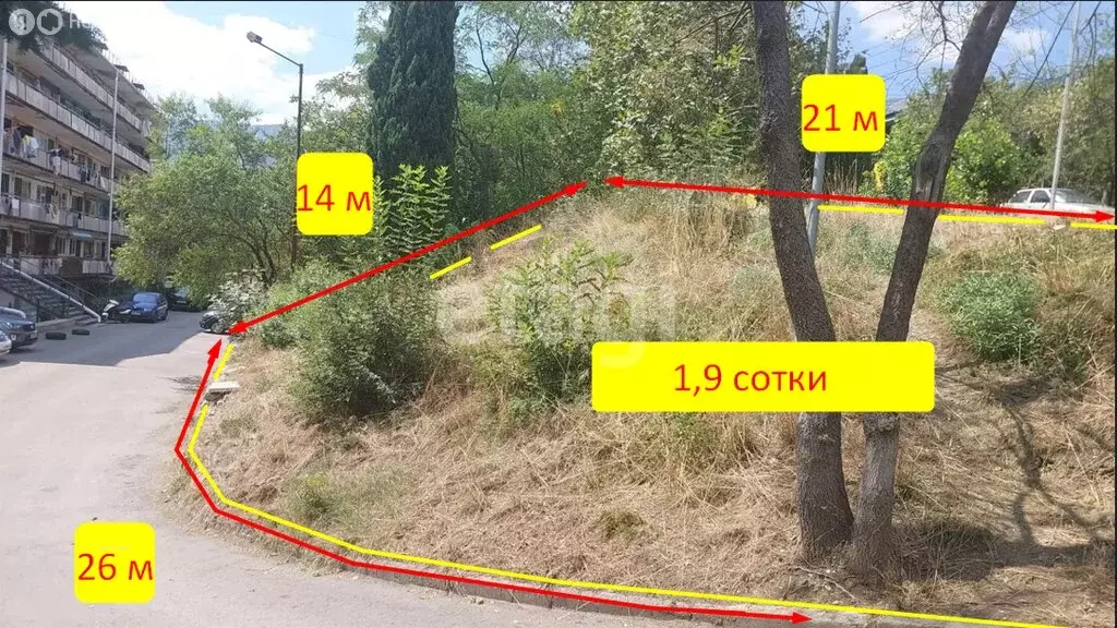 Участок в Ялта, улица Григорьева (1.9 м) - Фото 2