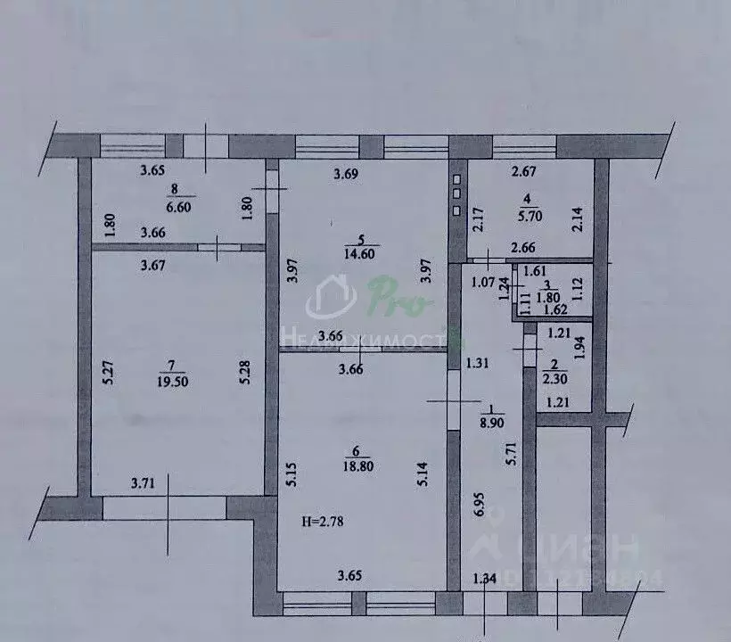 2-к кв. Краснодарский край, Ейск ул. Герцена, 88/5 (78.2 м) - Фото 2