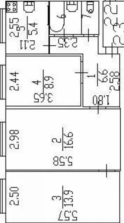 3-к кв. Санкт-Петербург Тихорецкий просп., 9К4 (56.0 м) - Фото 1