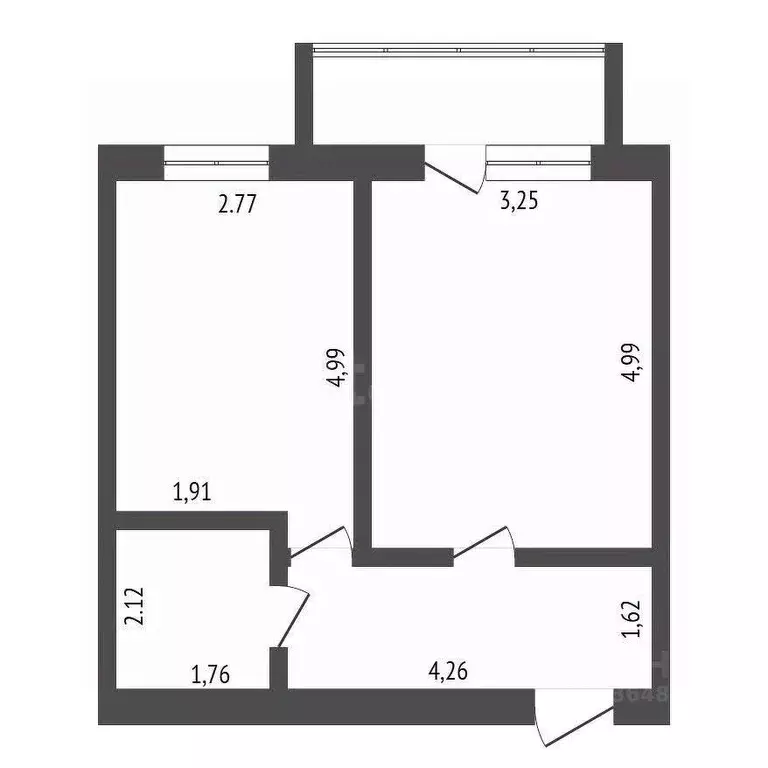 1-к кв. Амурская область, Благовещенск Игнатьевское ш., 10/6 (39.7 м) - Фото 1