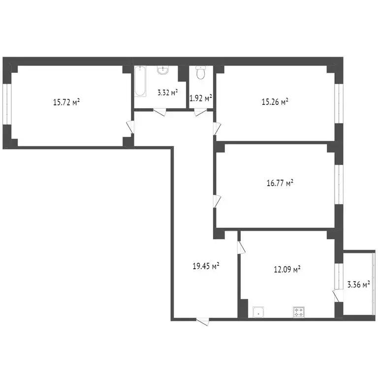 3-комнатная квартира: Красноярск, Северное шоссе, 48А (85.5 м) - Фото 0