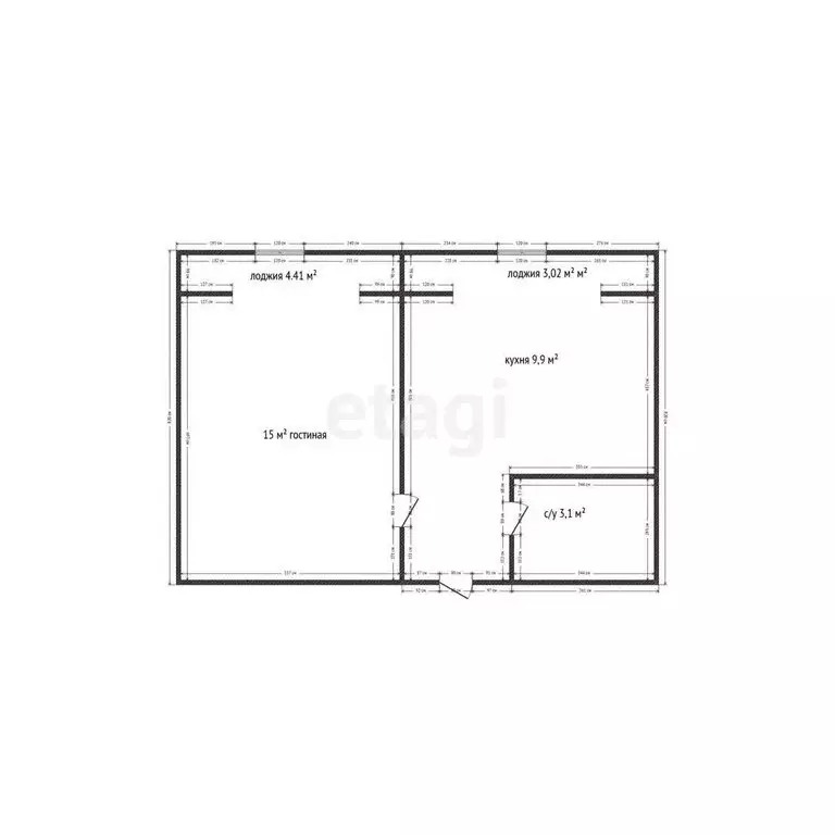 1-комнатная квартира: Каспийск, улица И.В. Сталина, 1 (40 м) - Фото 1