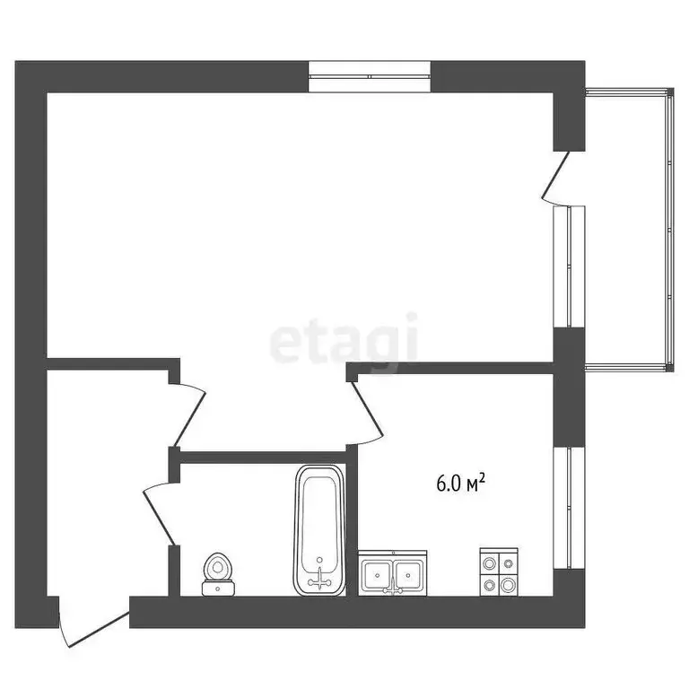 1-комнатная квартира: Тамбов, Мичуринская улица, 98 (31.6 м) - Фото 0