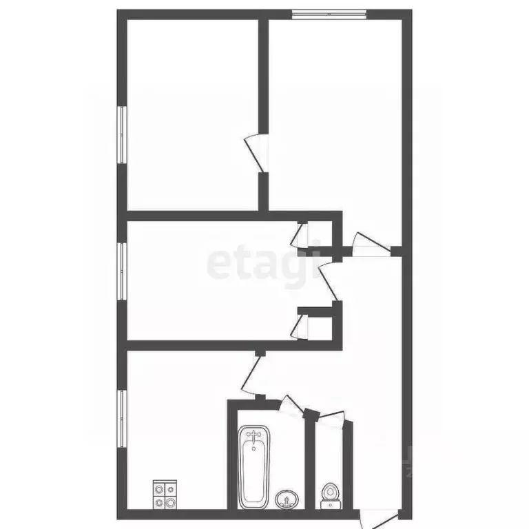 3-к кв. Удмуртия, Ижевск Удмуртская ул., 189 (49.7 м) - Фото 2