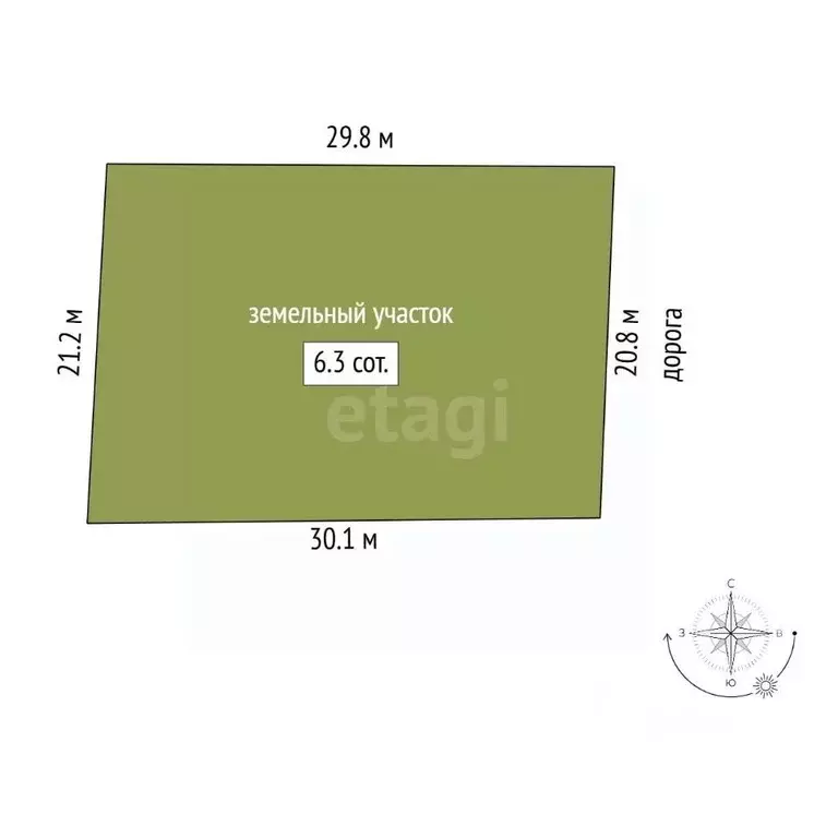 Участок в Тюменская область, Тобольск Родничок садоводческое ... - Фото 1