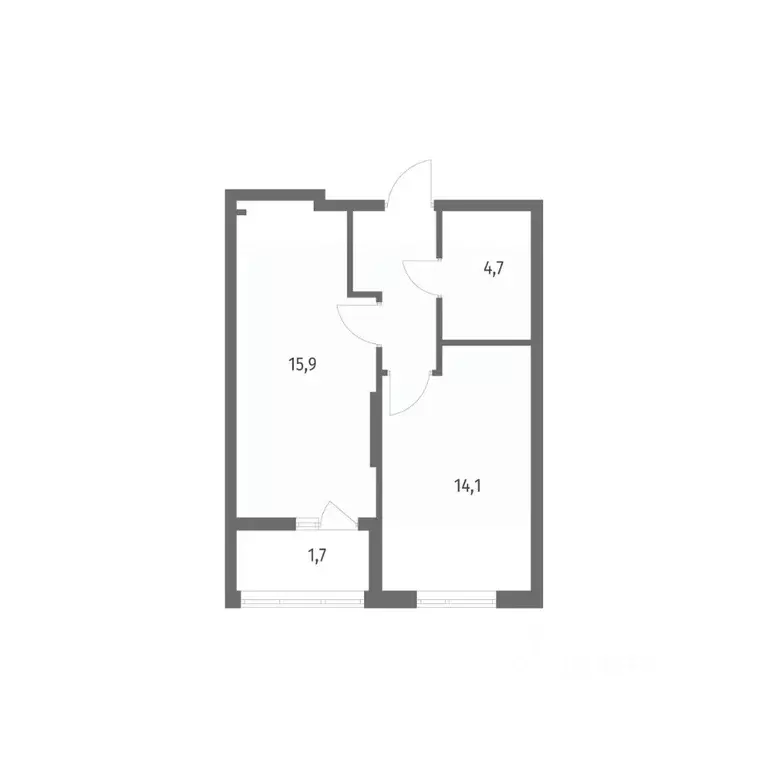 1-к кв. Калининградская область, Калининград пос. Лермонтовский, ул. ... - Фото 1