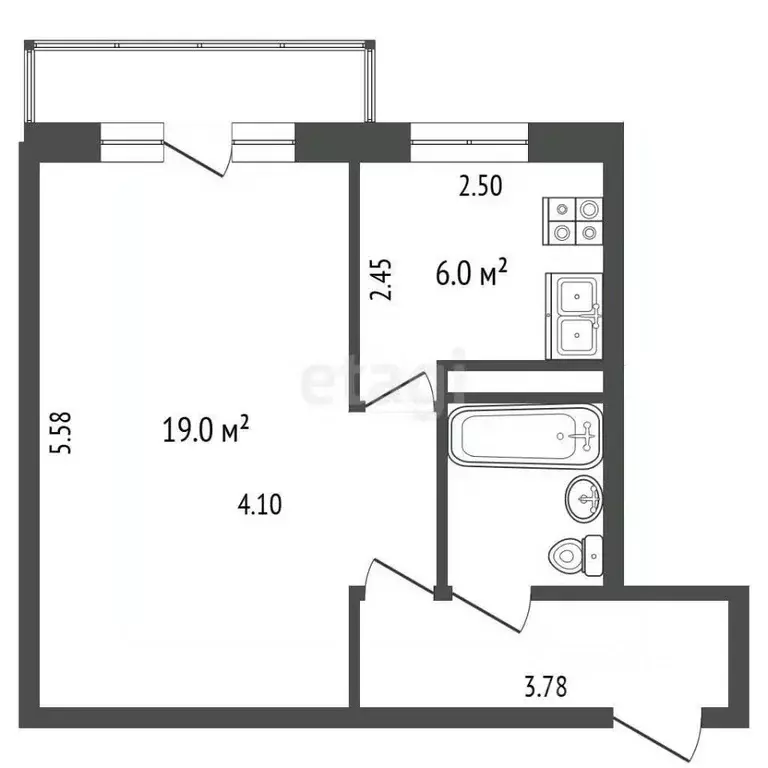 1-к кв. Белгородская область, Белгород Радуга мкр, ул. Шершнева, 2 ... - Фото 2