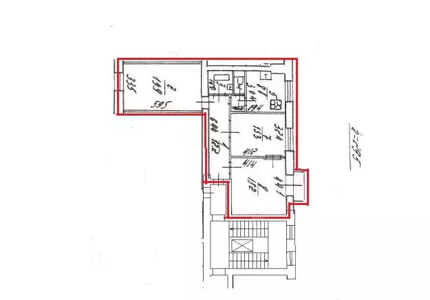 3-к кв. Санкт-Петербург Тверская ул., 12/15Б (77.1 м) - Фото 2