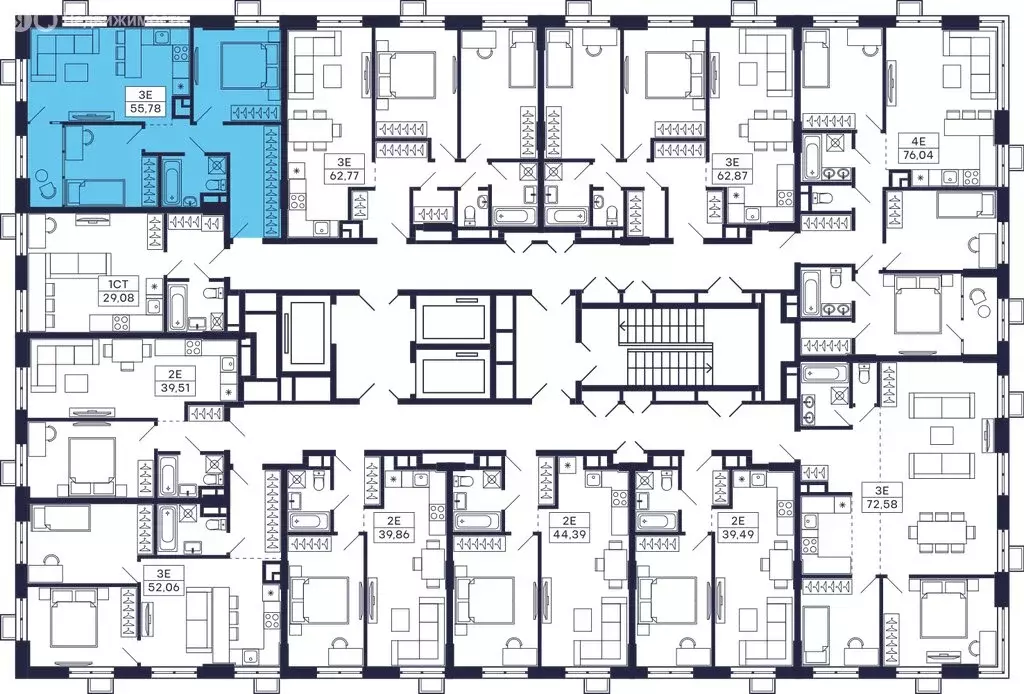2-комнатная квартира: Красногорск, микрорайон Павшино, жилой комплекс ... - Фото 2