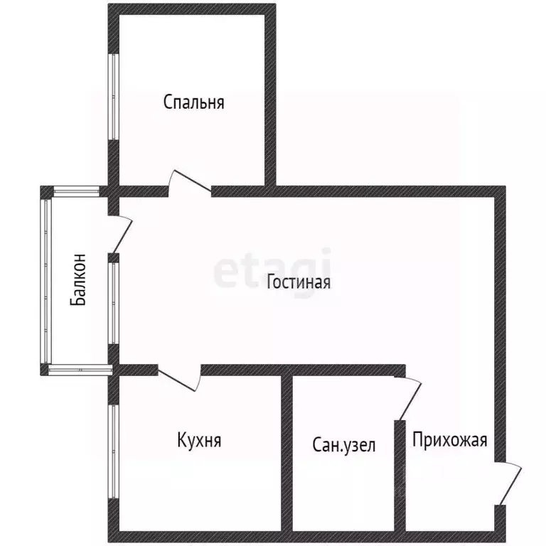 2-к кв. Приморский край, Владивосток Океанский просп., 76А (43.0 м) - Фото 1