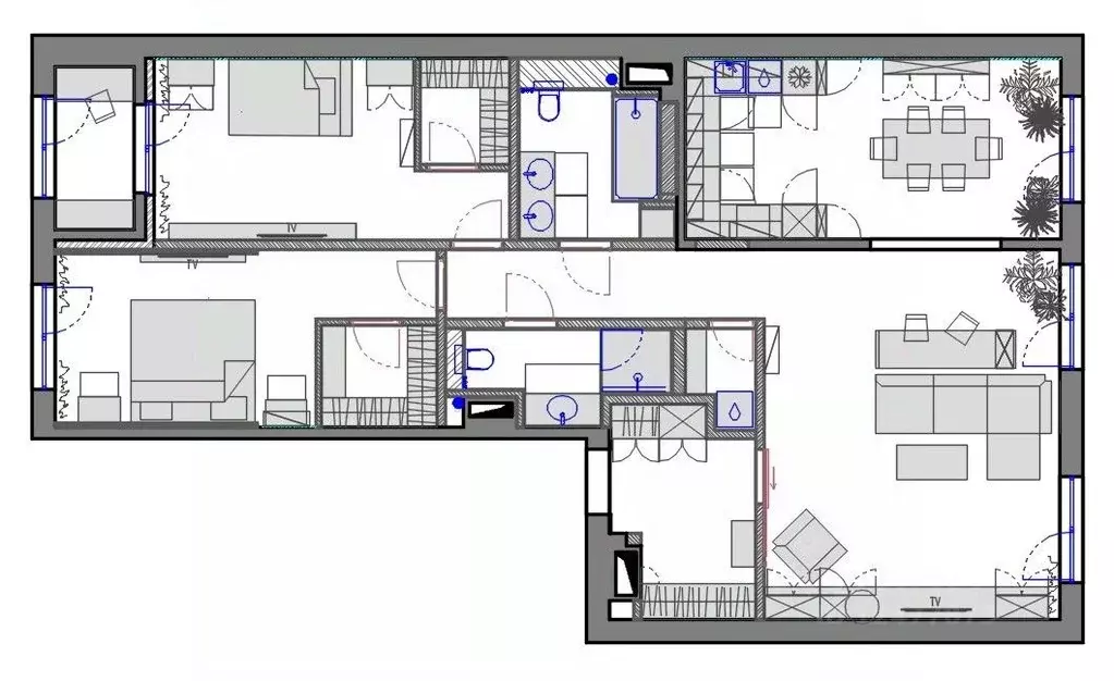 3-к кв. Санкт-Петербург Петровский просп., 24к2 (126.0 м) - Фото 2